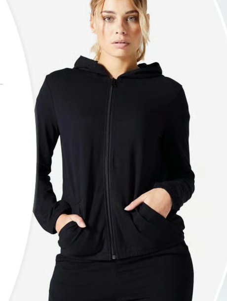 Women's Full-Zip Hoodie Jacket – Soft Fleece Interior