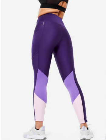 Women's Gym Leggings with Phone Pocket – Colorblock Design