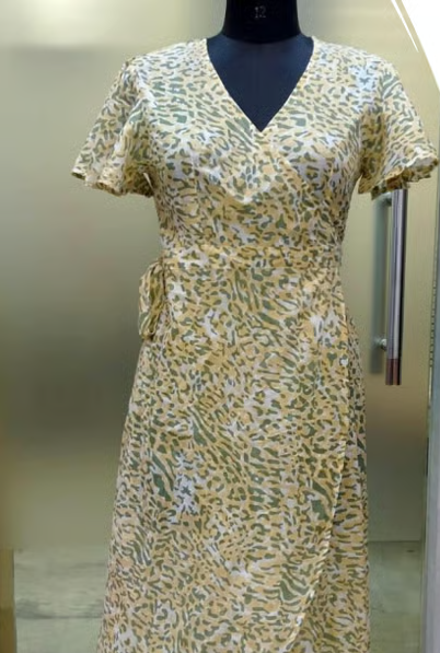 Printed Viscose Floral Maxi Dress