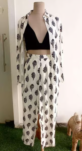 Navy Floral Co-ord Set – Luxe Florals