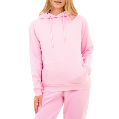 BASIC WOMENS OVER THE HEAD HOODIE PINK XL